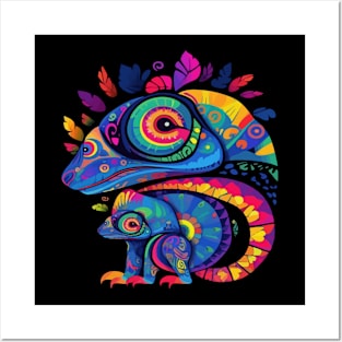 Chameleon Mothers Day Posters and Art